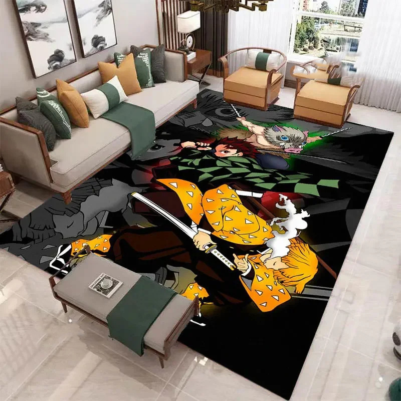 agatsuma zenitsu demon slayer rug demon slayer carpet kitchen rug outdoor rugs v460