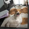 dog indoor outdoor rugs jack russell terrier dog smile rug