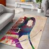 guitar instrument area rug living room rug