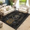 guitar skeleton halloween area rug area rug living room carpet