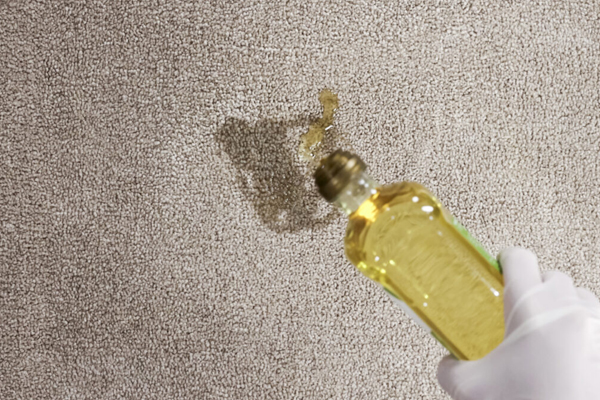 how to get cooking oil stains out of carpet