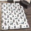 paws print indoor outdoor rugs bluetick coonhound paw rug