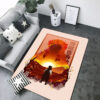 rengoku kyojuro demon slayer rug demon slayer carpet bathroom rug indoor rug v447
