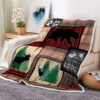 bear blanket bear comfort blanket fleece blanket throw blanket v13