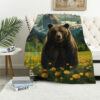 bear blanket bear comfort blanket fleece blanket throw blanket v20