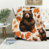 bear blanket bear comfort blanket fleece blanket throw blanket v31