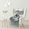 bear blanket bear comfort blanket fleece blanket throw blanket v36