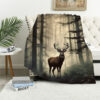 deer blanket deer comfort blanket fleece blanket throw blanket v17