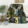 deer blanket deer comfort blanket fleece blanket throw blanket v26