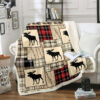 deer blanket deer comfort blanket fleece blanket throw blanket v30