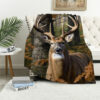 deer blanket deer comfort blanket fleece blanket throw blanket v33
