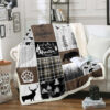 deer blanket deer comfort blanket fleece blanket throw blanket v36