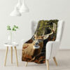 deer blanket deer comfort blanket fleece blanket throw blanket v39