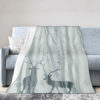 deer blanket deer comfort blanket fleece blanket throw blanket v47