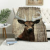 deer blanket deer comfort blanket fleece blanket throw blanket v48