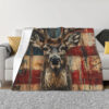 deer blanket deer comfort blanket fleece blanket throw blanket v78