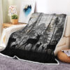 deer blanket deer comfort blanket fleece blanket throw blanket v82