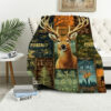 deer blanket deer comfort blanket fleece blanket throw blanket v9