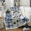 deer blanket deer comfort blanket fleece blanket throw blanket v99