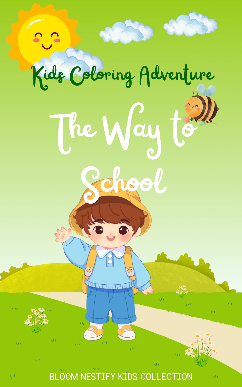 Bloom Nestify Kids Coloring Adventure – The Way to School Coloring Book