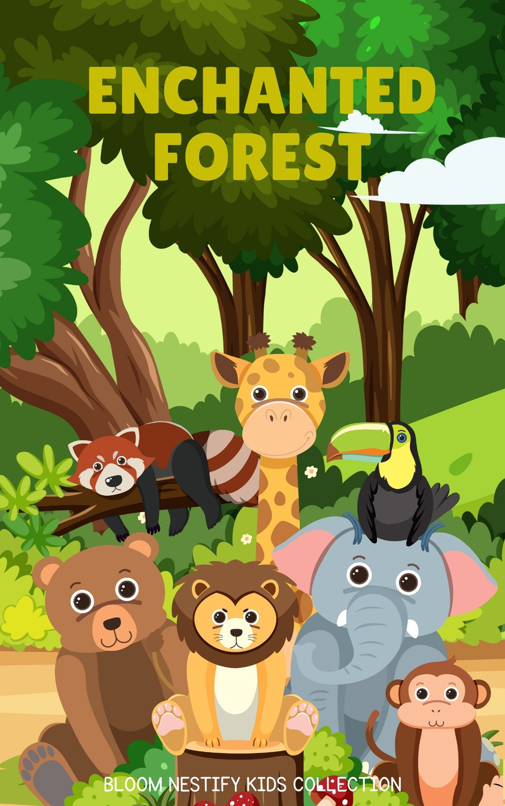 Enchanted Forest – A Magical Coloring Adventure for Children by Bloom Nestify