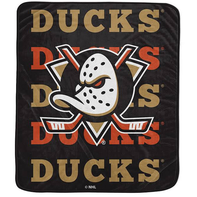 Anaheim Ducks Blanket Sherpa Blanket Throw Blanket