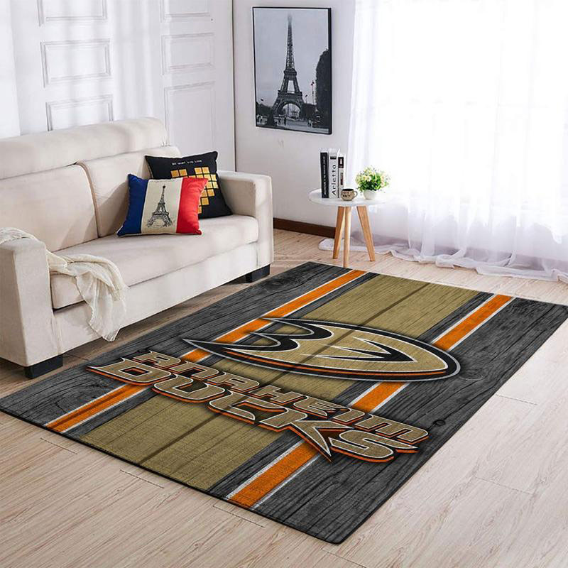 Anaheim Ducks Rug NHL Area Rug Dining Room Rug Indoor Rug Rectangle Carpet