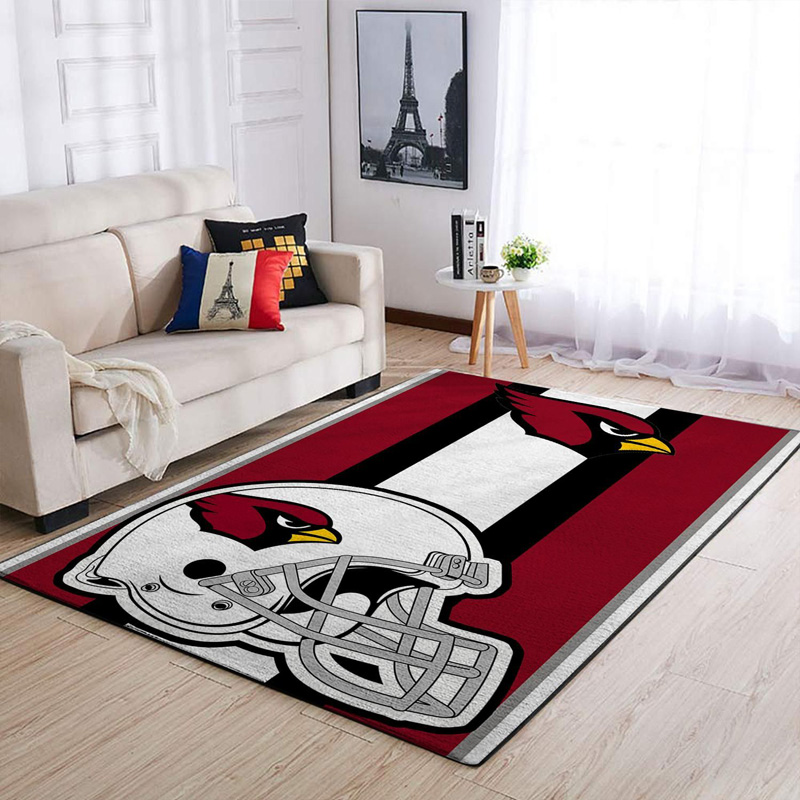 Arizona Cardinals Area Rug NFL Area Rug Bathroom Rug Indoor Rugs Rectangle Carpet
