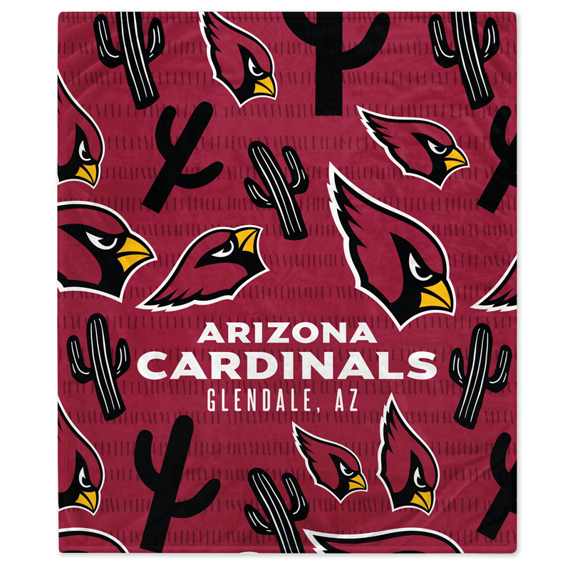 Arizona Cardinals Blanket Sherpa Blanket Throw Blanket