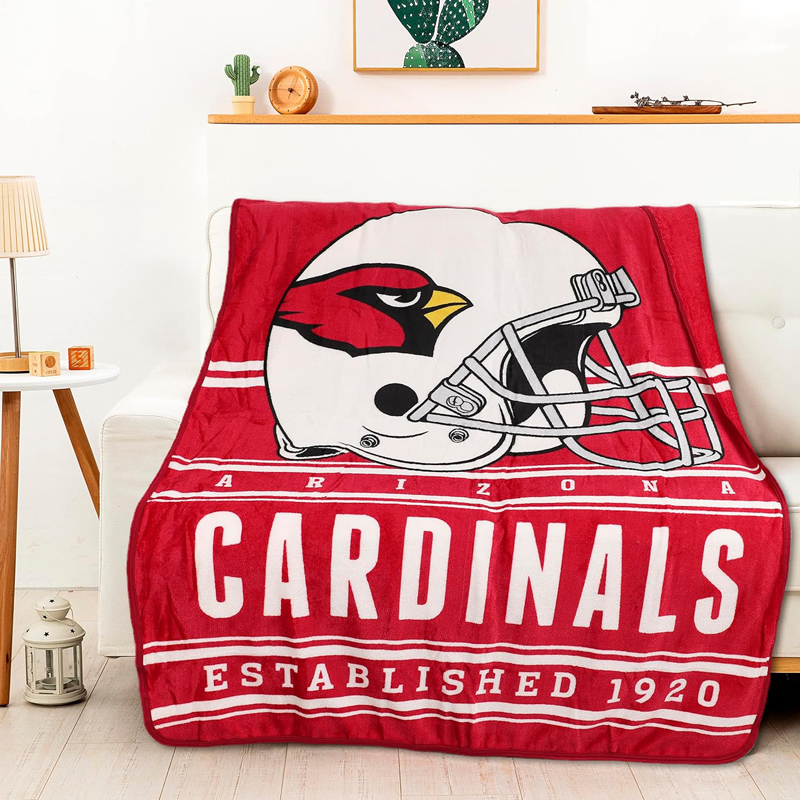 Arizona Cardinals Blanket Sherpa Blanket Throw Blanket