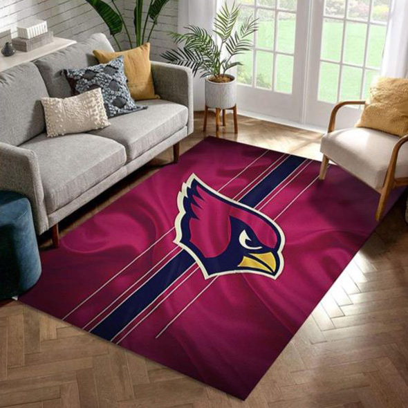 Arizona Cardinals Rug NFL Area Rug Dining Room Rugs Indoor Rugs Rectangle Carpet