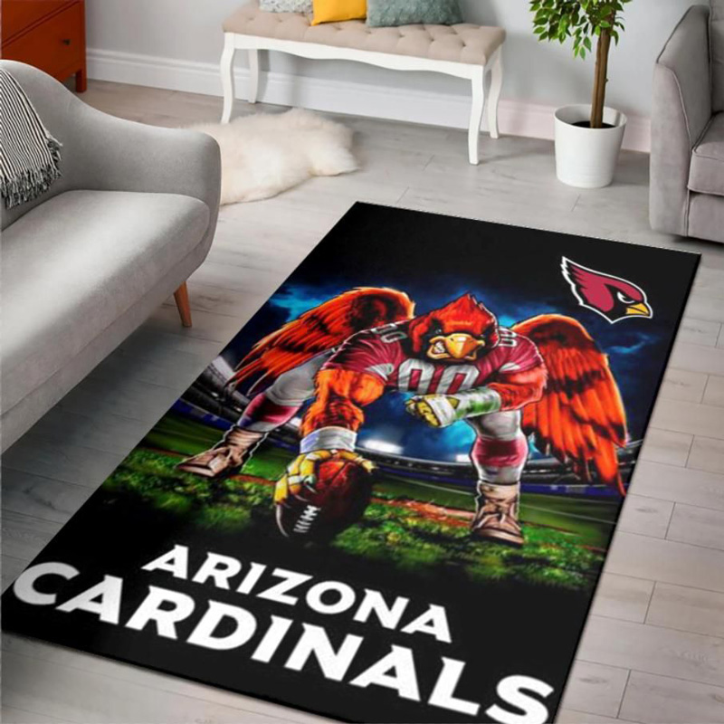 Arizona Cardinals Rug NFL Area Rug Living Room Rug Indoor Indoor Rugs Rectangle Carpet