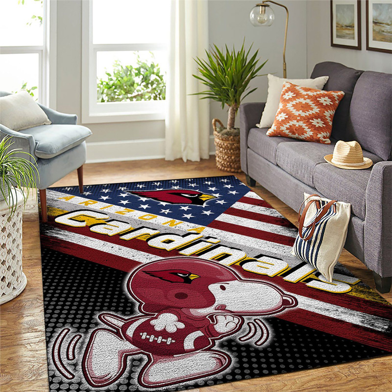 Arizona Cardinals Rug NFL Area Rug Living Room Rug Indoor Rug Rectangle Carpet