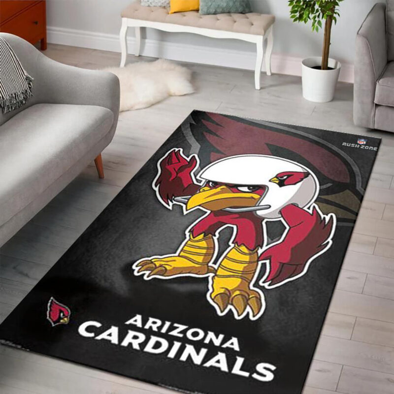 Arizona Cardinals Rug NFL Area Rug Bathroom Rug Indoor Rugs Rectangle Carpet