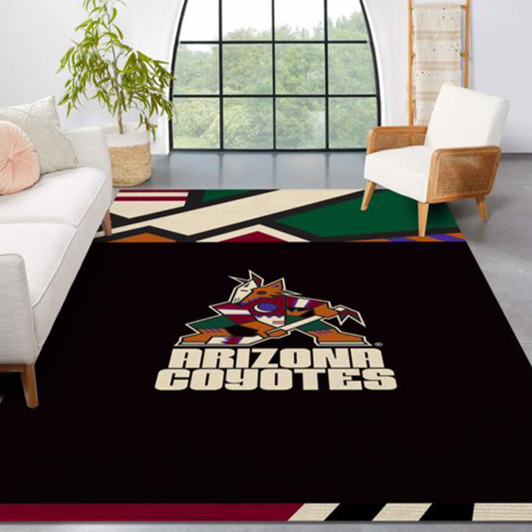 Arizona Coyotes Rug NHL Area Rug Kitchen Rug Indoor Rugs Rectangle Carpet