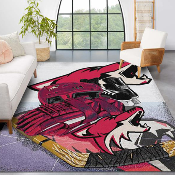 Arizona Coyotes Rug NHL Area Rug Bedroom Area Rug Indoor Rug Rectangle Carpet