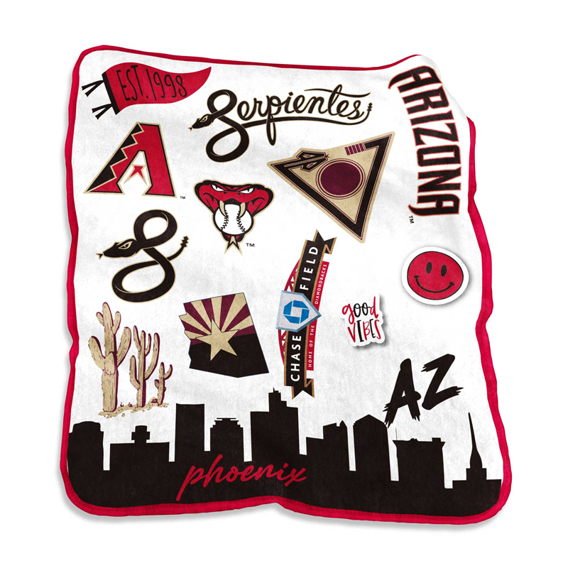 Arizona Diamondbacks Blankets Sherpa Blanket Throw Blanket