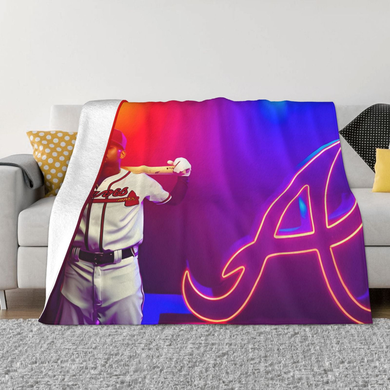 Atlanta Braves Blanket FLeece Blanket Throw Blanket