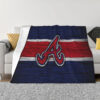 Atlanta Braves Blanket FLeece Blanket Throw Blanket atlanta braves blanket fleece blanket throw blanket v40
