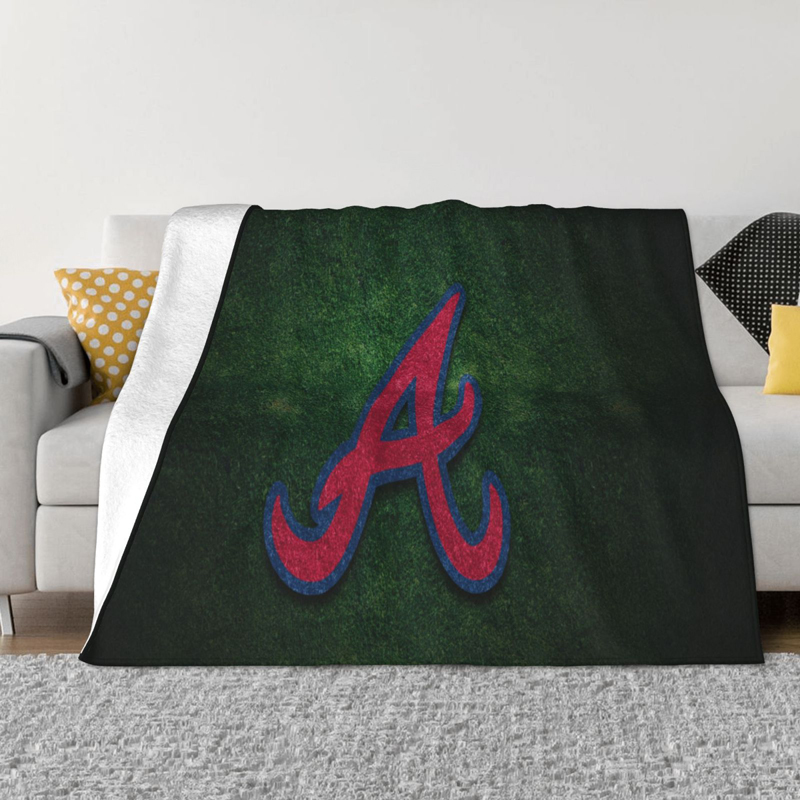 Atlanta Braves Blanket Sherpa Blanket Throw Blanket
