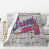 atlanta braves blanket sherpa blanket throw blanket v16