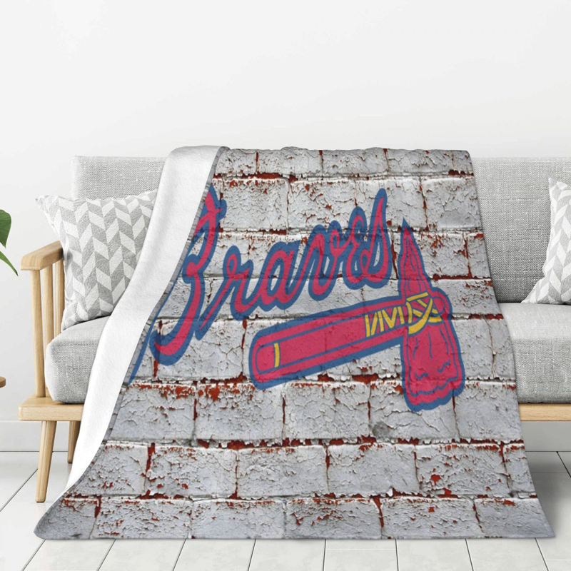 Atlanta Braves Blanket Sherpa Blanket Throw Blanket