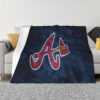 atlanta braves blanket sherpa blanket throw blanket v33