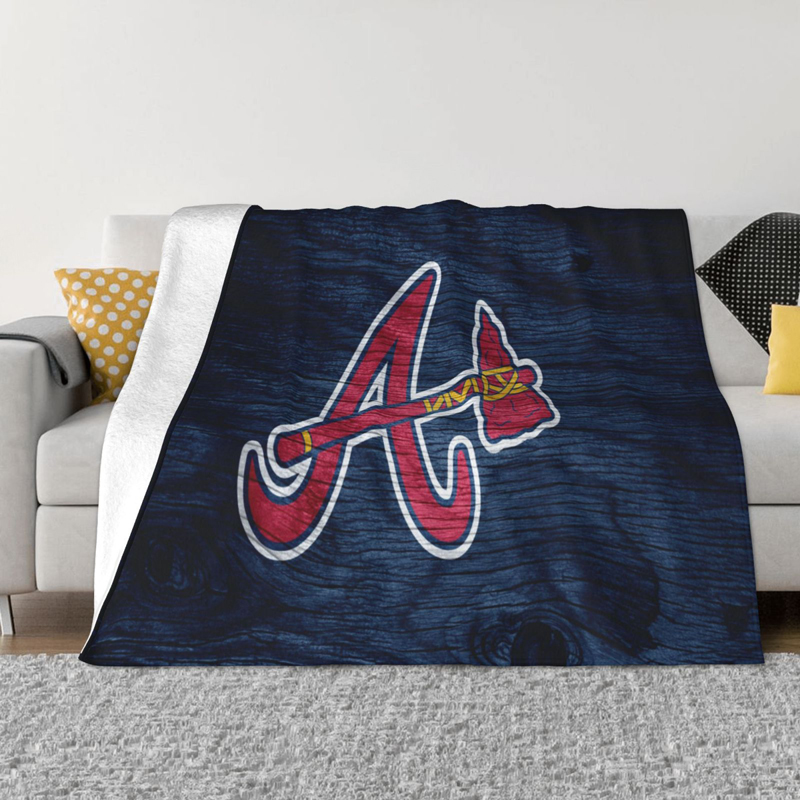 Atlanta Braves Blanket Sherpa Blanket Throw Blanket