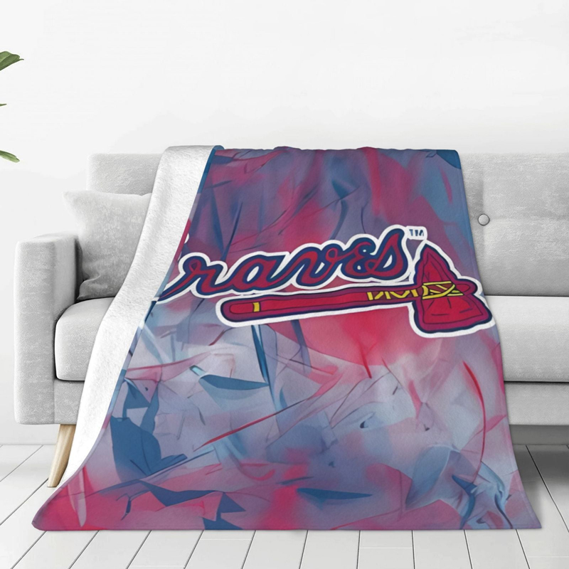 Atlanta Braves Blanket Sherpa Blanket Throw Blanket