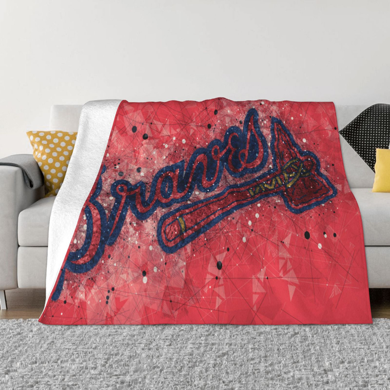 Atlanta Braves Blankets FLeece Blanket Throw Blanket