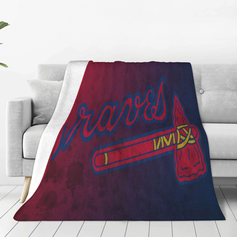 Atlanta Braves Blankets Sherpa Blanket Throw Blanket