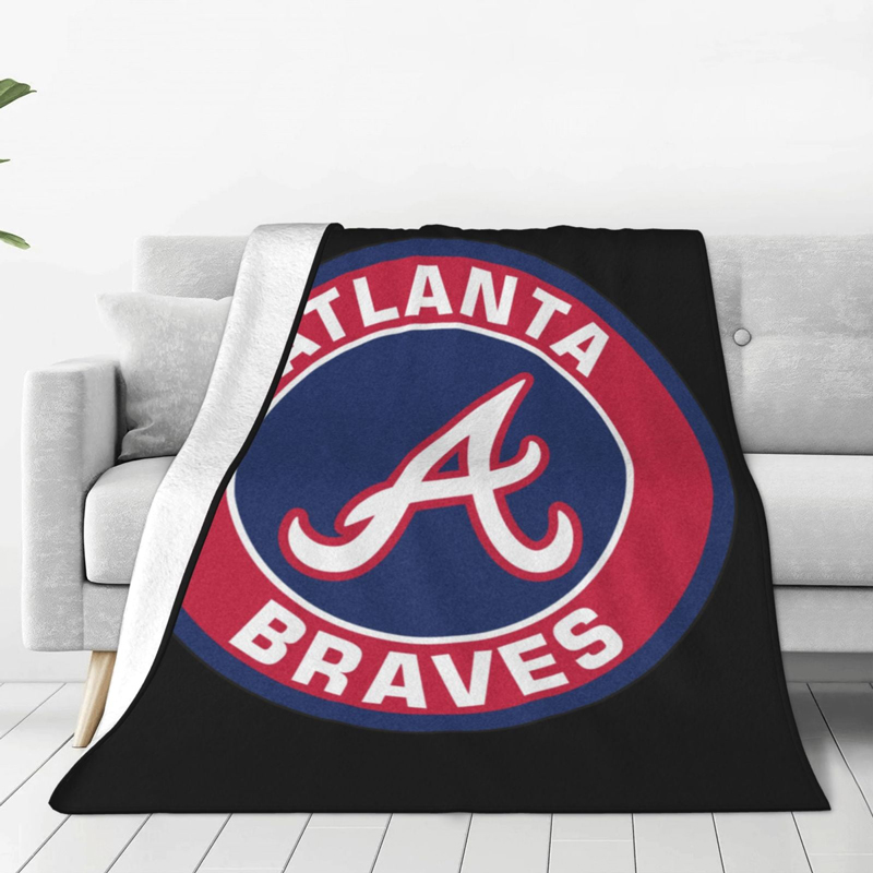 Atlanta Braves Blankets Sherpa Blanket Throw Blanket