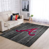 Atlanta Braves Rug MLB Area Rug Bathroom Rug Indoor Indoor Rug Rectangle Carpet atlanta braves rug living room carpet regtangle carpet floor decor home decor ver 30