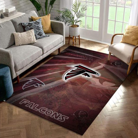 Atlanta Falcon Rug NFL Area Rug Bathroom Rugs Indoor Rug Rectangle Carpet